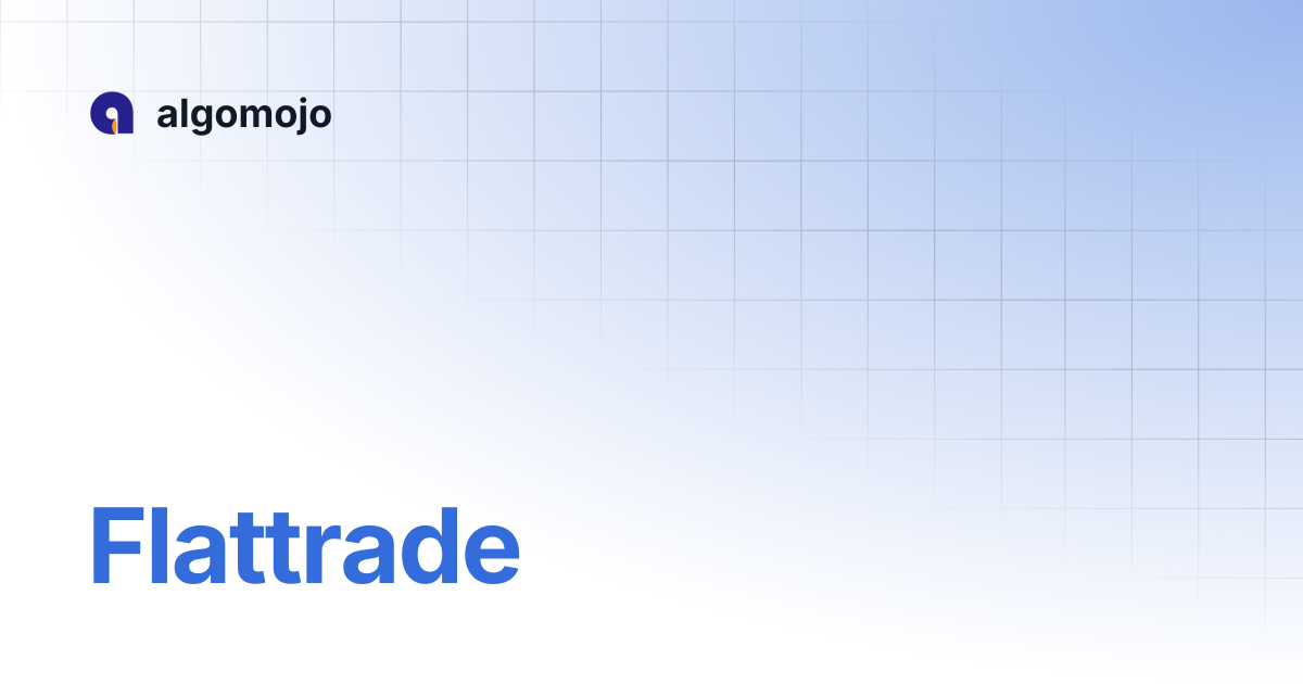 Flattrade | algomojo