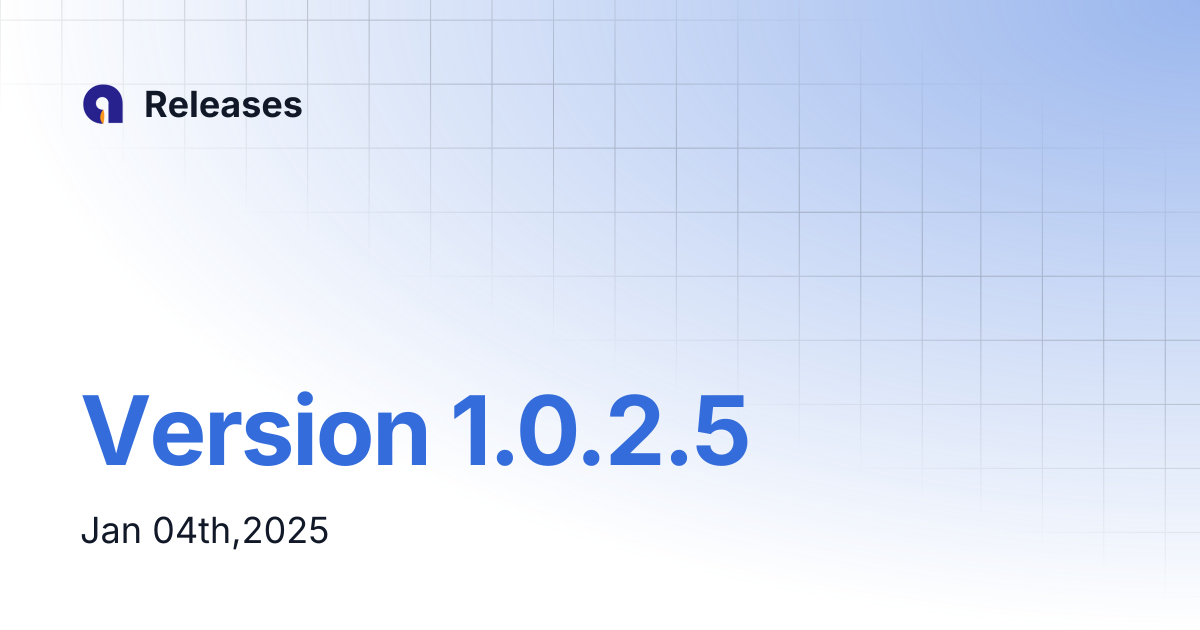 Version 1.0.2.5 | Releases